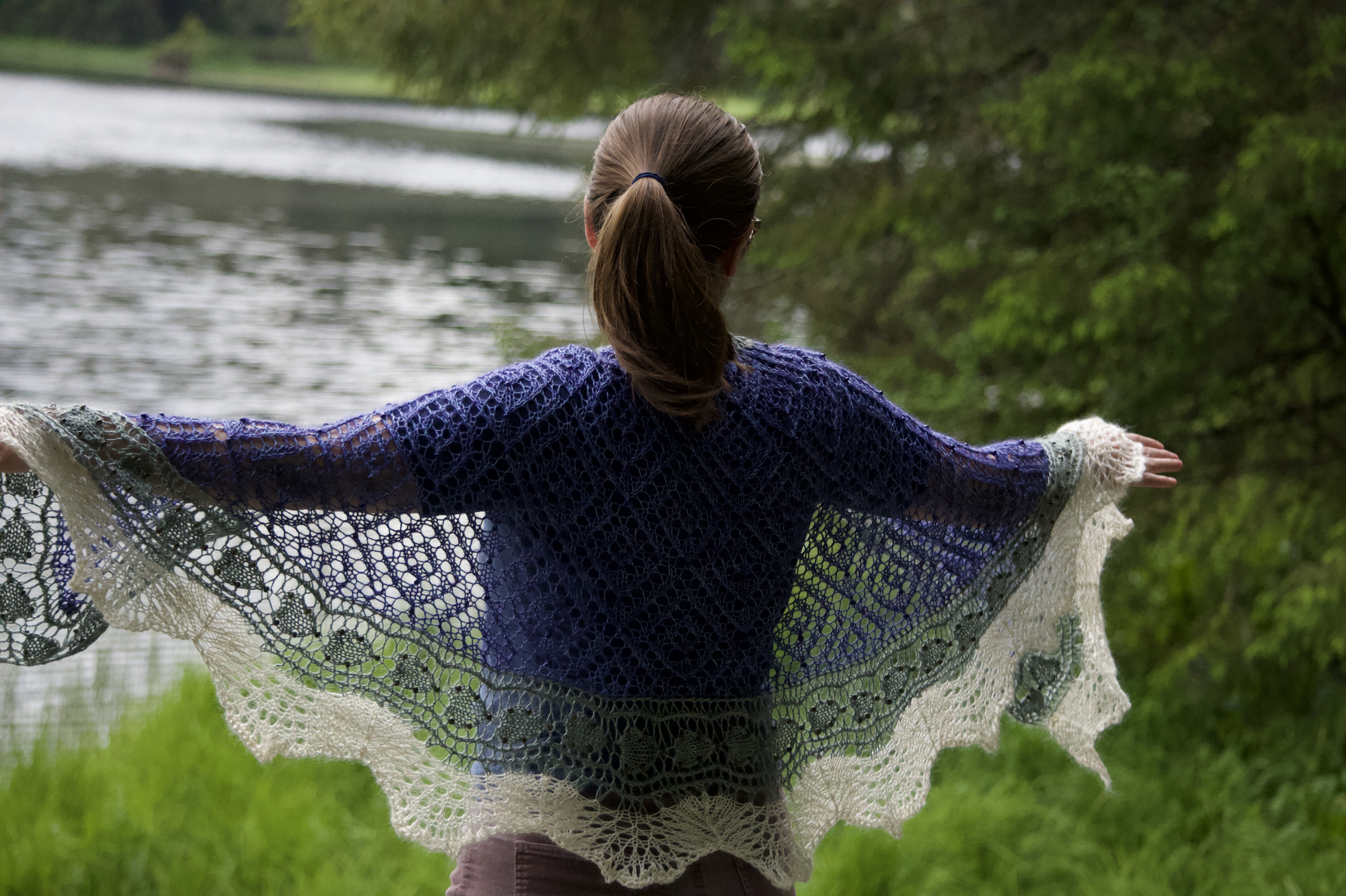The Ketchikan Collection: Ward Lake Shawl