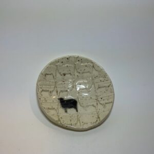 Stitch Together Black Sheep Ceramic Notions Dish