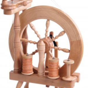 Ashford Traveller Spinning Wheel Double Treadle Double Drive Lacquered