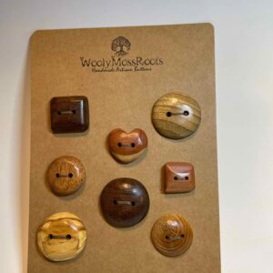 Wooly Moss Roots Handmade Buttons