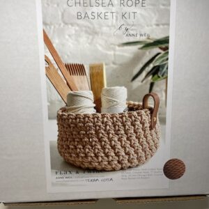 Chelsea Rope Basket with Leather Handle