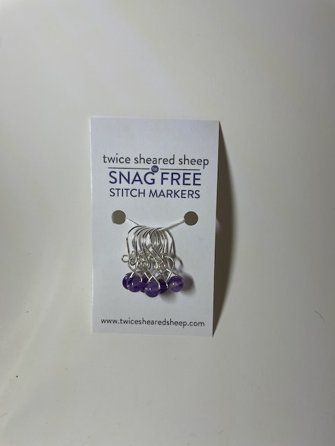 Solid Ring Stitch Markers For Knitting - Twice Sheared Sheep