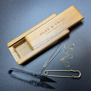 Flax & Twine Teak Notions Box